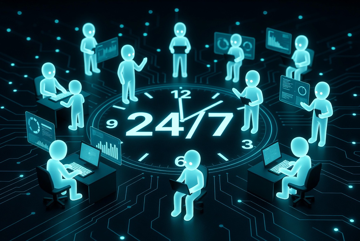 24/7 intelligent automation agents
